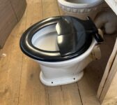 Black and White Toilet