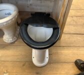 Black and White Toilet