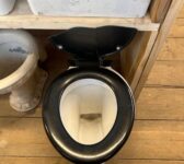 Black and White Toilet