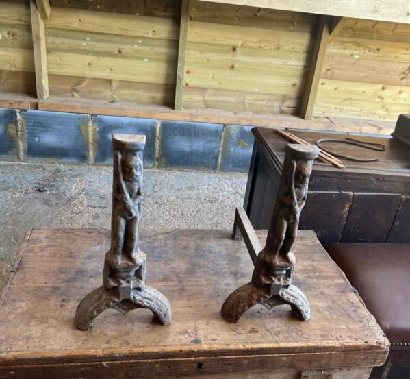 Great Cast Iron Fire Dogs