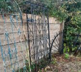 Black Scroll Garden Gate