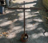 Antique Iron Post Digger