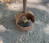 Antique Iron Post Digger
