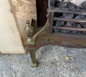Ornate Brass Fire Basket