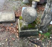 Weathered Stone Ball Finial