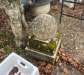 Weathered Stone Ball Finial