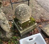 Weathered Stone Ball Finial