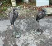Cast Aluminium Bird Pair