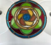 Round Stained Glass Panel