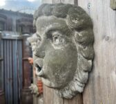 Stone Cherub Face Spout
