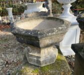 Elegant 8 Sided Urn Pair