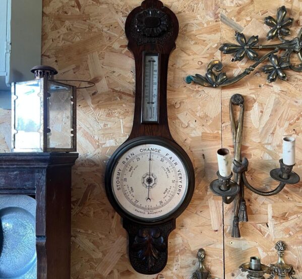 Oak Wall Barometer