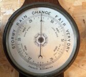 Oak Wall Barometer