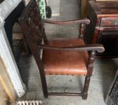 Leather Seated Armchair