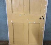 Aged Yellow 4 Panel Door