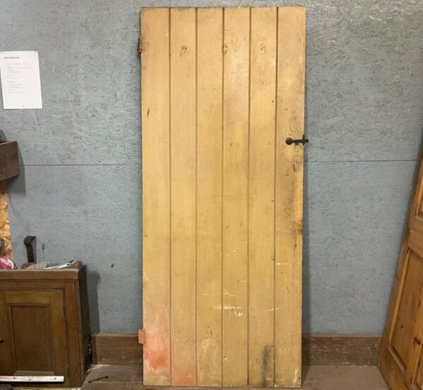 Aged Painted Ledged Door