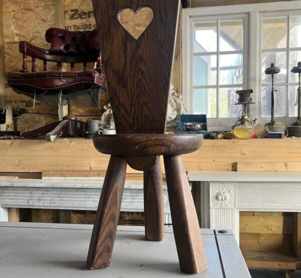 Wooden Childrens Chair with Heart