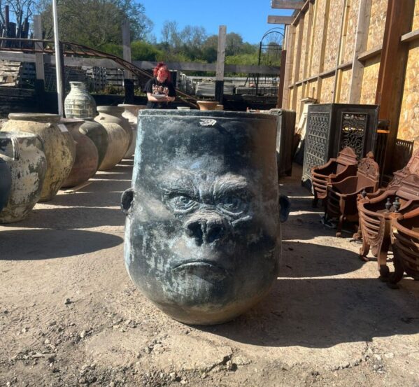 Amazing Extra Large Thai Pot with Gorilla Face