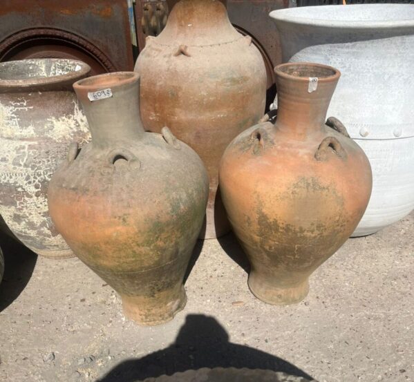 Pair of Thai Terracotta Amphora Style Pots