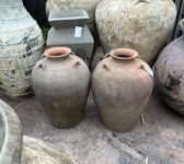 A Pair of Lug Handled Thai Pots