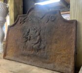 Reclaimed 17th Century Dated Cast Iron Fire Back (1650)