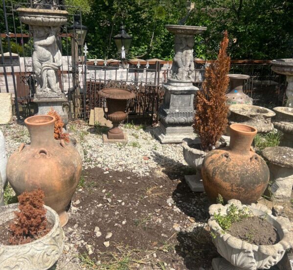 Pair of Terracotta Amphora Garden Urns