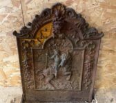 Reclaimed Ornate Fireback Rearing Horse