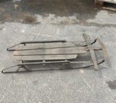 Vintage Rustic Wooden Toboggan Sled