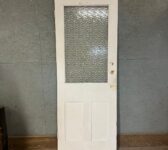 Reclaimed Half-Glazed Textured Glass Interior Door