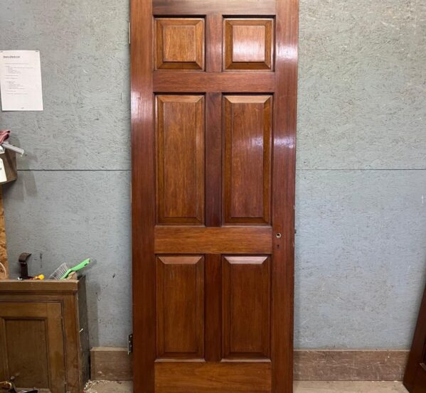 Reclaimed 6-Panel Mahogany Georgian-Style Internal Door
