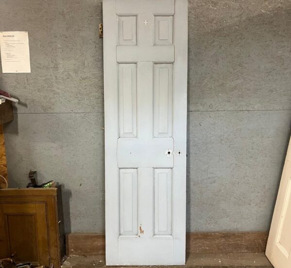 Vintage Reclaimed Georgian-Style 6-Panel Timber Internal Door
