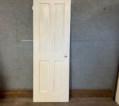 Reclaimed 4-Panel Painted Pine Internal Door