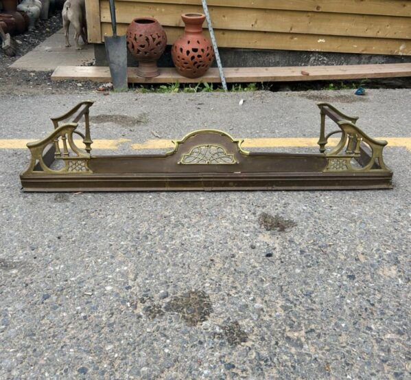 Antique Edwardian Fireplace Fender
