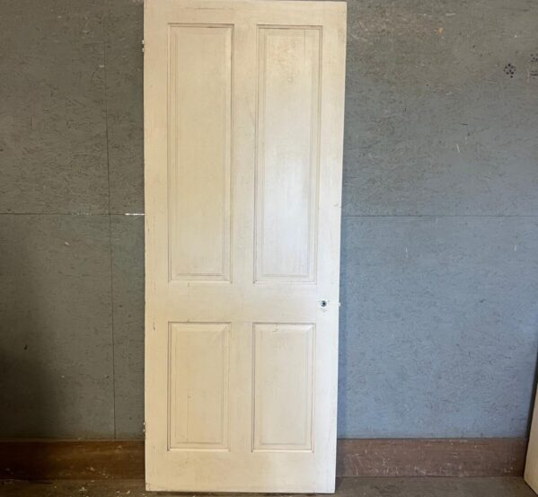 Reclaimed 4-Panel Painted Pine Internal Door