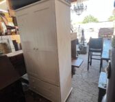 Reclaimed Charming Cottage-Style Painted Pine Wardrobe