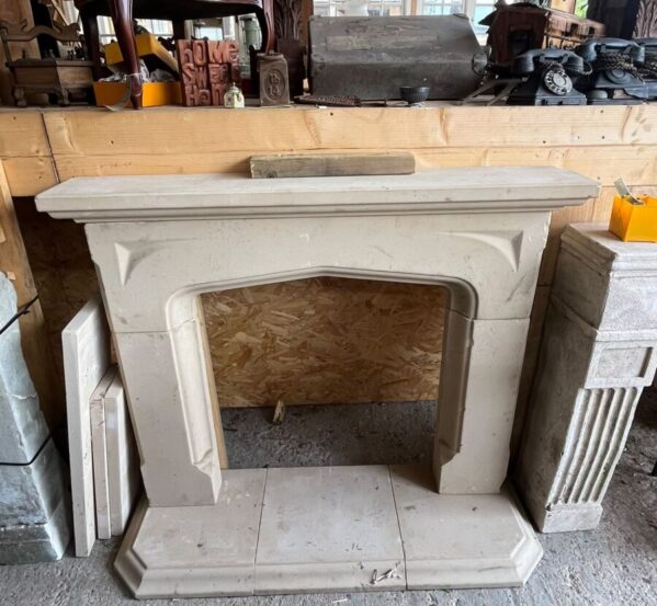 Tudor Style Natural Stone Fireplace Surround & Matching Hearth