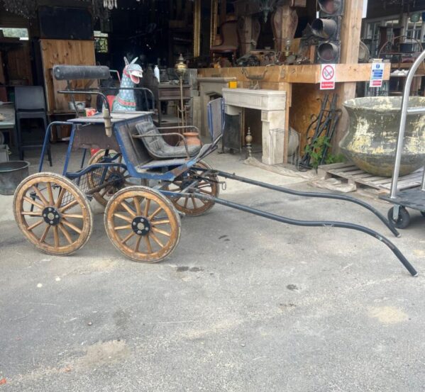 Reclaimed Vintage Horse-Drawn Carriage Cart