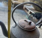 Reclaimed Antique Cast Iron Fireplace Kettle