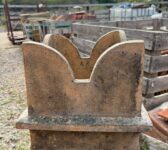 Reclaimed Square Crown Top Chimney Pot with Diamond Pattern