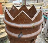 Reclaimed Salt-Glazed King Crown Chimney Pot