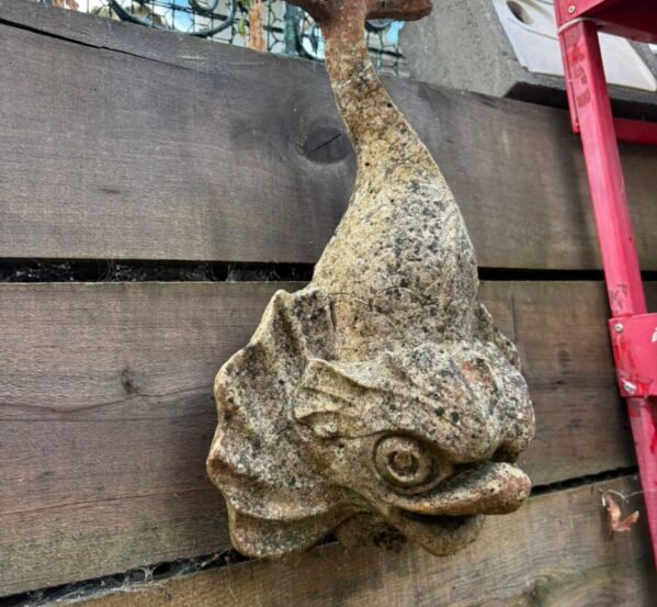 Reclaimed Stone Fish Wall-Mounted Garden Feature
