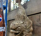Reclaimed Stone Fish Wall-Mounted Garden Feature