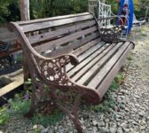 Reclaimed Cast Iron Ornate Scrollwork Garden Bench