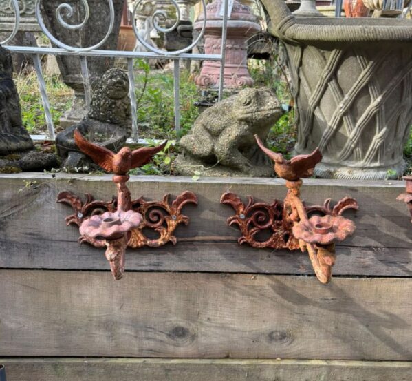 Cast Iron Bird Wall-Mounted Candle Holder