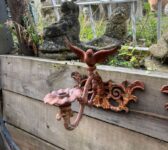 Cast Iron Bird Wall-Mounted Candle Holder