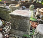 Reclaimed Weathered Stone Garden Plinth