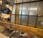 Large Heraldic Stained & Leadened Glass Window Panel