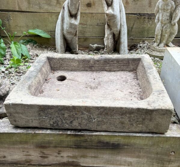 Authentic Reclaimed Shallow Natural Stone Sink