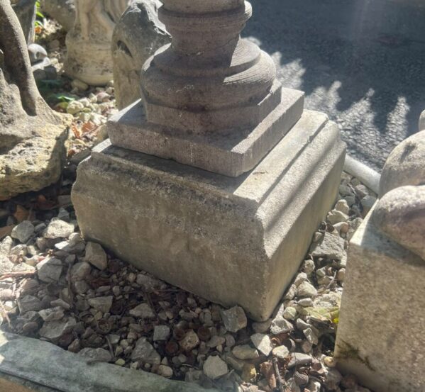 Reclaimed Stone Garden Plinth Base