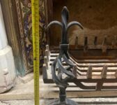 Wrought Iron Fleur-de-Lys Fire Basket & Grate